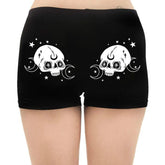 Pbong mid size graduation outfit romantic style teen swag clean girl ideas 90s latina aestheticSkull Print Shorts for Women High Waist Gothic Punk Style Skinny Sport Short  Pants Summer Casual Shorts Women Clothing